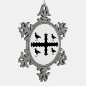 Ornement Flocon De Neige Drapeau du Flintshire (Gauche)