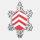 Ornement Flocon De Neige Drapeau du Glamorgan (Vue impression)