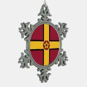 Ornement Flocon De Neige Drapeau du Northamptonshire (Gauche)