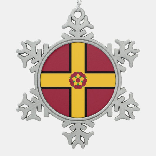 Ornement Flocon De Neige Drapeau du Northamptonshire (Devant)