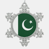 Ornement Flocon De Neige Drapeau du Pakistan (Devant)
