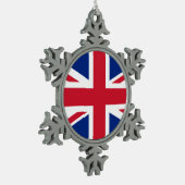 Ornement Flocon De Neige Drapeau du Royaume-Uni (Gauche)