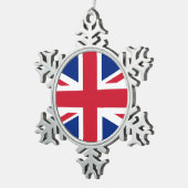 Ornement Flocon De Neige Drapeau du Royaume-Uni (Vue impression)