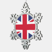 Ornement Flocon De Neige Drapeau du Royaume-Uni (Vue impression)