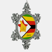 Ornement Flocon De Neige Drapeau du Zimbabwe (Gauche)
