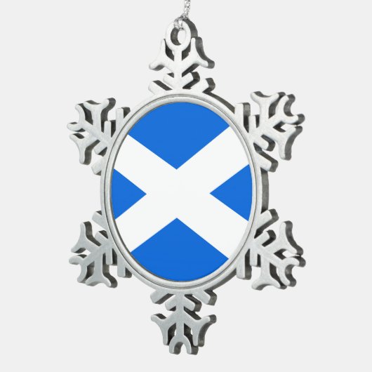 Ornement Flocon De Neige Drapeau écossais (Vue impression)