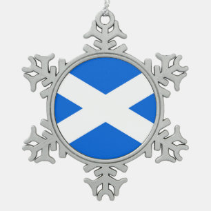 Ornement Flocon De Neige Drapeau écossais