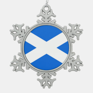 Ornement Flocon De Neige Drapeau écossais