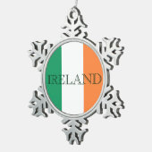 Ornement Flocon De Neige Drapeau irlandais Irlande (Vue impression)