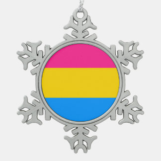 Ornement Flocon De Neige Drapeau Pansexual