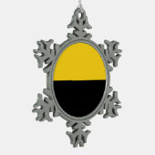 Ornement Flocon De Neige Drapeau Saxe-Anhalt Flocon de neige Pewter Noël O (Gauche)
