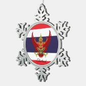 Ornement Flocon De Neige Drapeau thaïlandais (Vue impression)