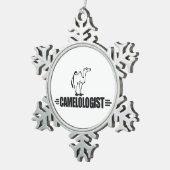 Ornement Flocon De Neige Drôle Camel (Vue impression)