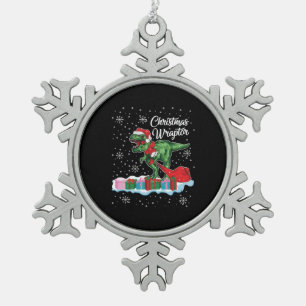 Ornement Flocon De Neige Drôle Noël Dinosaur Wraptor Velociraptor