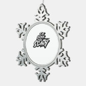 Ornement Flocon De Neige Eat Drink And Be Scary Basic Clean (Vue impression)