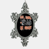 Ornement Flocon De Neige Eat Drink And Be Scary Classic Creative Casual (Gauche)