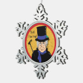 Ornement Flocon De Neige Ebenezer Scrooge Bah! Humbug ! (Vue impression)