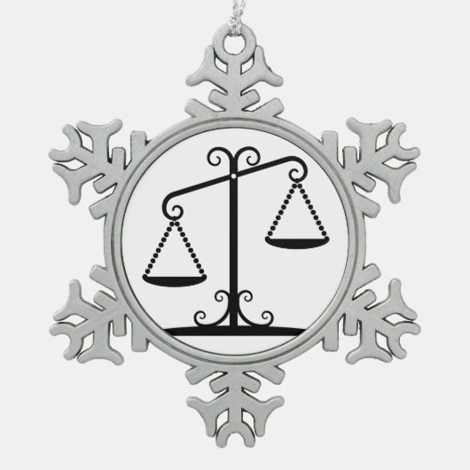 Ornement Flocon De Neige échelles d'équilibre (Devant)