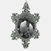 Ornement Flocon De Neige Éclaboussure de couleur de pingouin (Gauche)