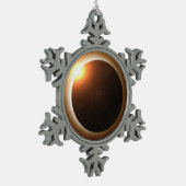 Ornement Flocon De Neige Éclipse solaire totale (Gauche)