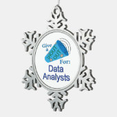 Ornement Flocon De Neige Écrire pour les analystes de données (Vue impression)