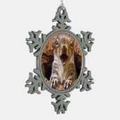 Ornement Flocon De Neige Écureuil choqué (Gauche)