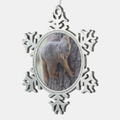 Ornement Flocon De Neige Écureuil de accrochage (Vue impression)