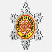 Ornement Flocon De Neige El Camino De Santiago 2011 (Vue impression)