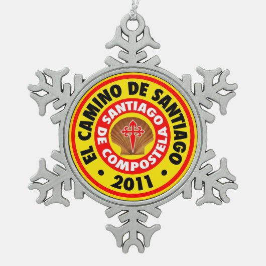 Ornement Flocon De Neige El Camino De Santiago 2011 (Devant)