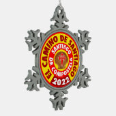 Ornement Flocon De Neige El Camino de Santiago 2022 (Gauche)