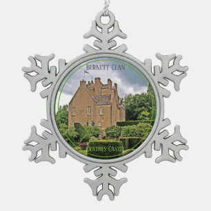 Ornement Flocon De Neige Elégant Burnett Scottish Clan Crathes Castle