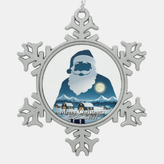 Ornement Flocon De Neige Élégant Moderne Simple Vintage Noël de famille