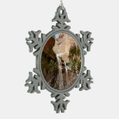 Ornement Flocon De Neige Emerald Pool Falls I du parc national Zion (Gauche)