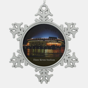 Ornement flocon de neige en étain du stade 3 River