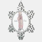 Ornement Flocon De Neige En pointe (Vue impression)