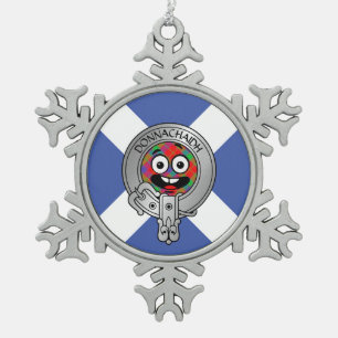Ornement Flocon De Neige Enfants Clan Donnachaidh Crest & Tartan sur Saltir