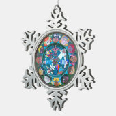 Ornement Flocon De Neige Enfants du monde (Vue impression)