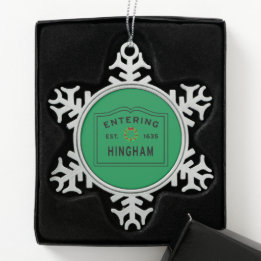 Ornement Flocon De Neige Entrée Hingham Massachusetts Christmas Snowflake