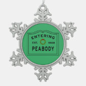 Ornement Flocon De Neige Entrée Peabody, MA Noël (Devant)