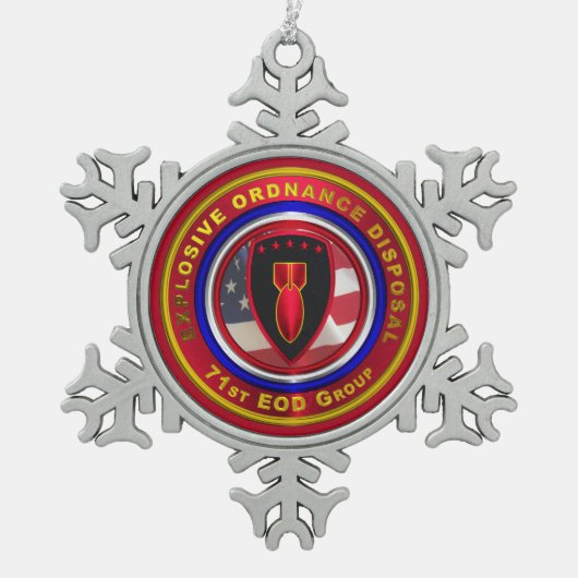 ORNEMENT FLOCON DE NEIGE EOD GROUP (Devant)