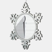 Ornement Flocon De Neige Épée et ombre de Jésus Fish (Vue impression)