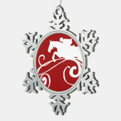 Ornement Flocon De Neige Équestre anglais (Vue impression)