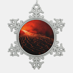 Ornement Flocon De Neige éruption volcanique
