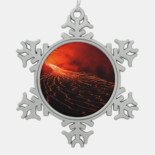 Ornement Flocon De Neige éruption volcanique (Devant)