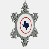 Ornement Flocon De Neige État du Texas (Gauche)