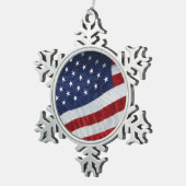 Ornement Flocon De Neige États-Unis (Vue impression)