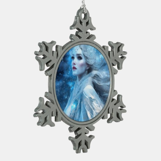 Ornement Flocon De Neige Ethereal Frozen Neige Queen Imaginaire Art (Gauche)