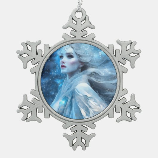 Ornement Flocon De Neige Ethereal Frozen Neige Queen Imaginaire Art (Devant)