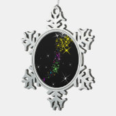Ornement Flocon De Neige Étoile de Noël (Vue impression)