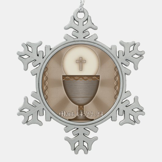 Ornement Flocon De Neige Eucharistie (Devant)
